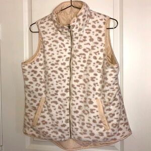 Thread & Supply Animal Print Reversible Vest Size Medium